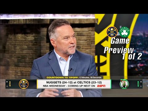 NBA Doubleheader Preview Nuggets-Celtics & Spurs-Lakers with Andrews, Smith, Perkins & Malone 1 of 2
