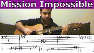 Tutorial: Mission Impossible - Fingerstyle Guitar w/ TAB
