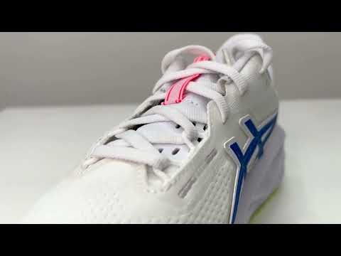 Tênis ASICS Novablast 5 Atc Feminino Branco/Azul Energia - HUPI