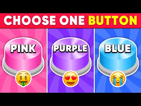 Choose One Button...! Pink, Purple or Blue Edition 💗💜💙 How Lucky Are You? 😱 Quiz Sloth