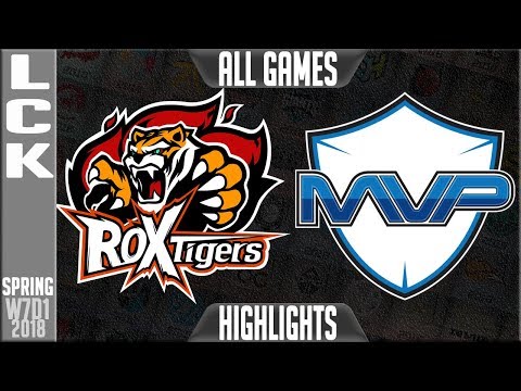 ROX vs MVP Highlights ALL GAMES | LCK Week 7 Spring 2018 W7D1 | ROX Tigers vs MVP Highlights