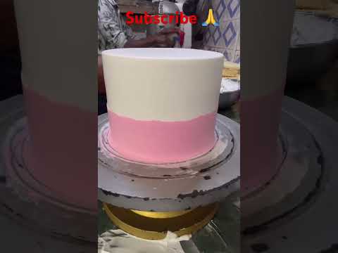 White and pink colour printable beautiful girl rose 🌹 cake design #viralvideo #cake #food #shorts