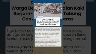 Kisah Pilu Warga Bener Meriah Jalan Kaki Berjam-jam Demi Bawa Sekarung Beras & Gas untuk Keluarga