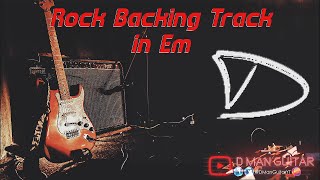 Rock Backing Track | Jam in Em
