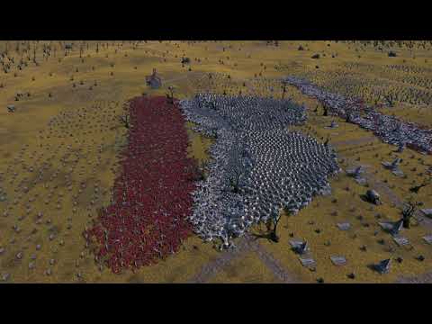 1,000 Soul Tyrants vs. 2,000 Giant Ogres with 10,000 Spartans  Ultimate Epic Battle Simulator  UEBS