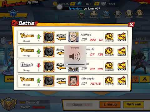 ONE-PUNCH MAN STRONGEST ARENA DIAMOND LEAGUE (DOT LINE UP)