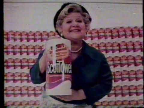 1977 ScotTowels Paper Towels "Mae Questel" TV Commercial