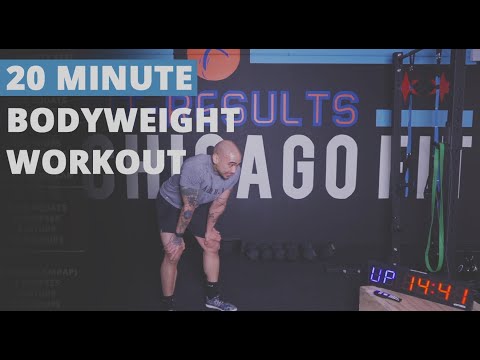 20 Minute Full Body All Bodyweight Workout at Home | No Equipment AMRAP