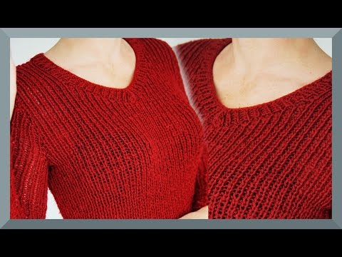 V-AUSSCHNITT STRICKEN ANLEITUNG I KANAL HÄKELN UND STRICKEN