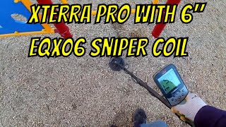 Metal Detecting EQX06 Sniper Coil: Finds coins others missed!