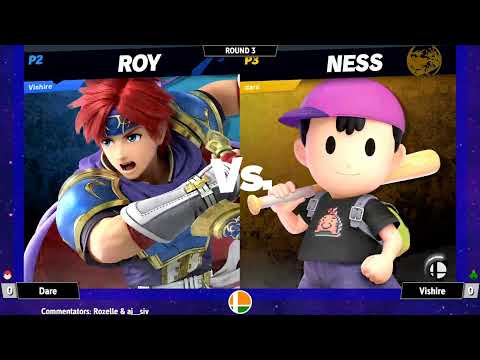 Vishire (Roy/Diddy Kong) vs Dare (Ness) - Smash Ultimate @ LXG 24