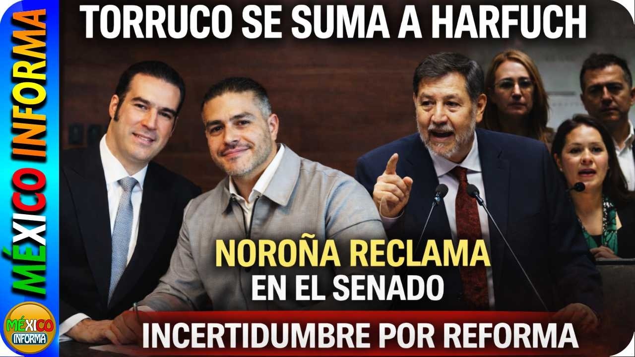 TORRUCO SE SUMA A HARFUCH. NOROÑA RECLAMA EN EL SENADO. TENSIÓN POR REFORMA ELECTORAL.
