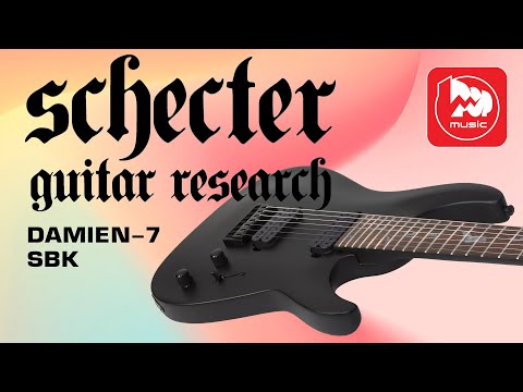 Обзор электрогитары Schecter Damien-7 SBK