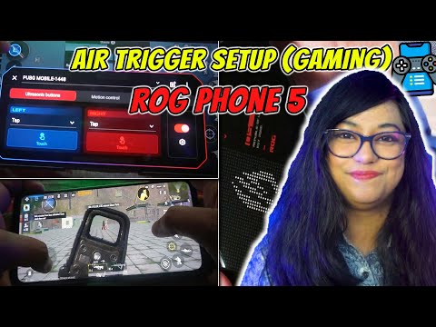 How to setup ASUS ROG PHONE 5 AIR TRIGGERS for any game| BGMI/FREE FIRE/CODM easy setup