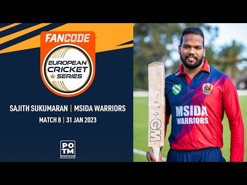 POTM: S.Sukumaran - MSW vs MAR | Highlights | FanCode ECS Malta | Malta 2023 | ECS23.008