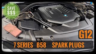 BMW G12 7 Series B58 How To Replace Spark Plugs 2015- 2023