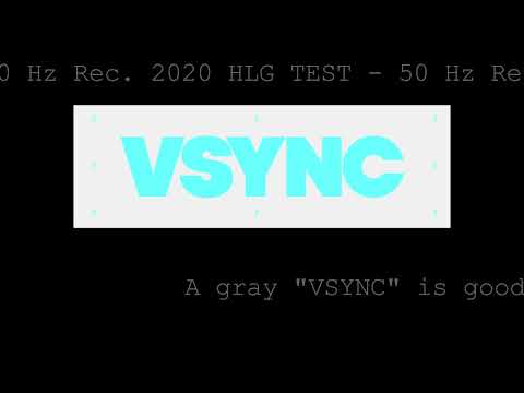 VSYNC TEST 50p Rec. 2020 HLG