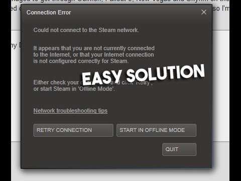 How To Fix Error “Could Not Connect to Steam Network”