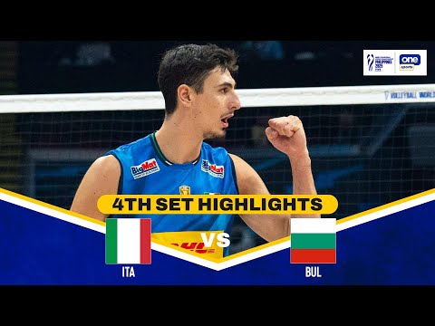 BULGARIA vs. ITALY | SET 4 HIGHLIGHTS | 2025 FIVB MEN'S VOLLEYBALL CHAMPIONSHIP FINALS | SEPT. 28