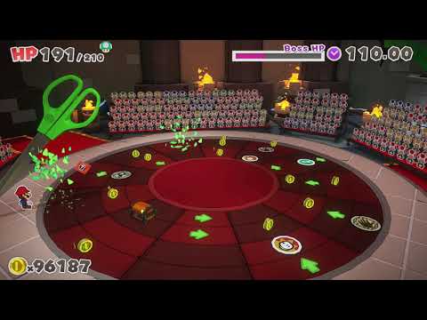 Paper Mario: The Origami King Boss Fight: Scissors