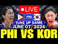 PHILIPPINES VS. SOUTH KOREA 🔴LIVE NOW TUNE UP GAME - JUNE 07, 2024 #livetoday