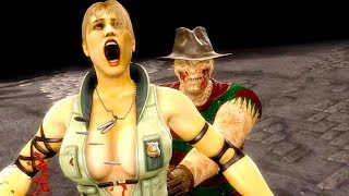 Mortal Kombat 9 - All Fatalities &amp; X-Rays on Sonya Special Forces Costume 4K Ultra HD Gameplay Mods