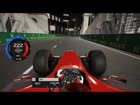 Ferrari F2004 on slicks breaks the track record in Singapore