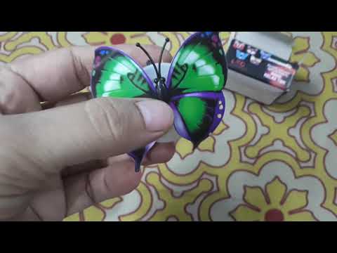 Led colorful changing butterfly