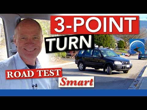 Step-By-Step Instructions To Pass 3 Point Turn :: K Turn :: Y Turn Video
