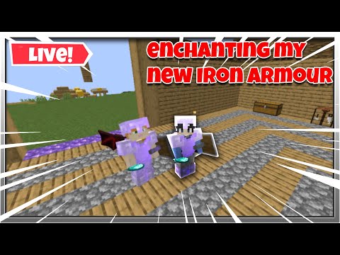 Thekonkurer20 - Enchanting and making my iron armor overpowered!!!! | Minecraft | Live | Thekonkurer20