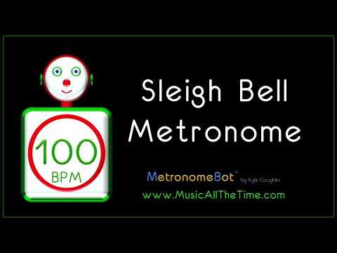 Sleigh Bell Metronome at 100 BPM MetronomeBot