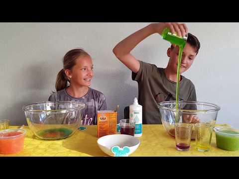 3 KLEUREN LIJM SLIJM CHALLENGE DEEL 2