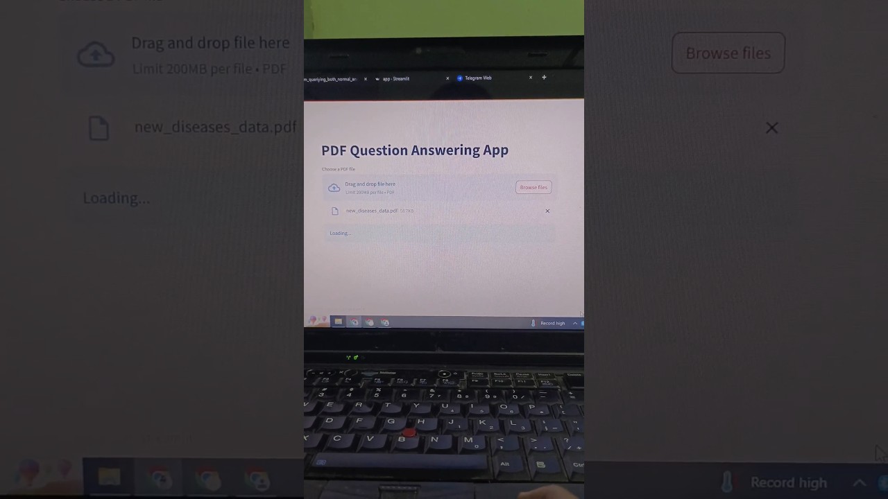 PDF chat Application with LLM #llm #ml