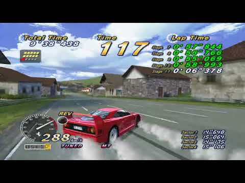 OutRun 2006 Coast 2 Coast PC | OutRun 2 SP Mode | 15 Stages Time Trial Gameplay