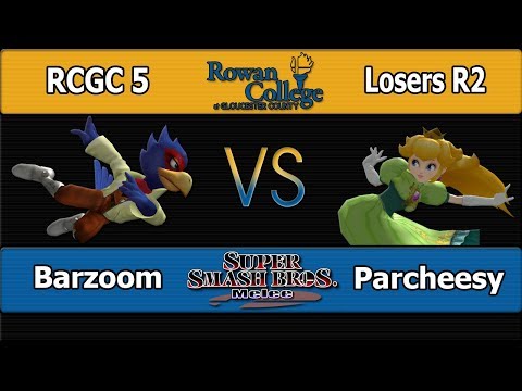 RCGC 5 SSBM: Barzoom (Falco) Vs. Parcheesy (Peach) - LR2