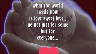 Luther Vandross ~ &quot; What The World Needs Now &quot;💕💕 1994