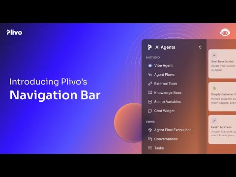 Inside Plivo’s New Navigation Bar