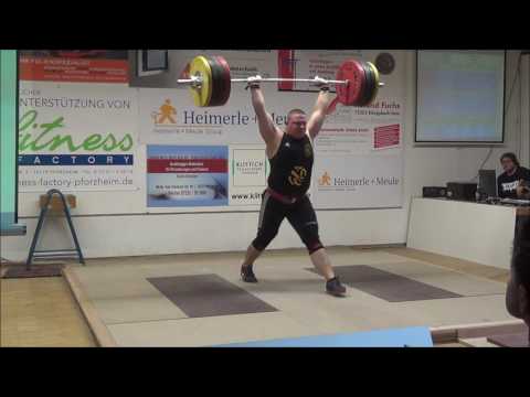 Kamil Kucera 1. Versuch Stossen 205kg