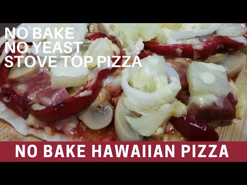 (No Bake) Hawaiian Pizza! Quick & Easy Recipe!