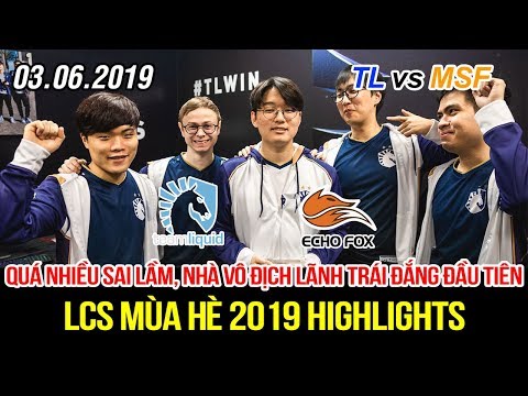 [LCS 2019] TL vs FOX Highlights | Sai lầm cá nhân chí mạng khiến nhà vô địch phải nhận trái đắng