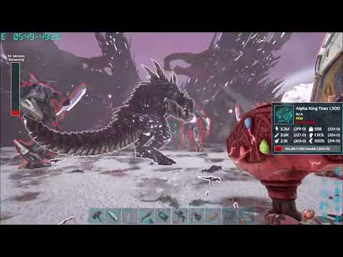 Conquering the Alpha King Titan with Multiple Mega Meks: Epic Boss Battle in Ark Survival Evolved