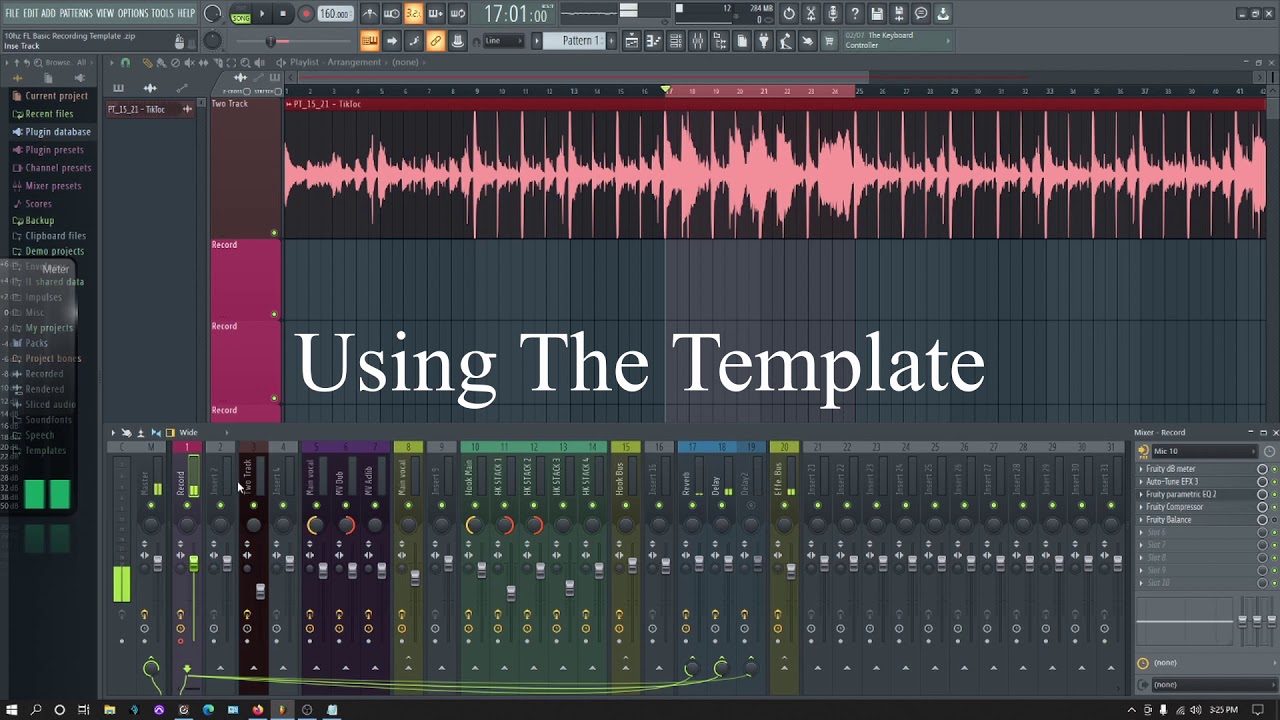 FL Studio Recording Template Training. #flstudio #flstudiotemplate