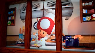 Chef Toad Speech at Super Nintendo World's Toadstool Cafe in Universal Studios Hollywood