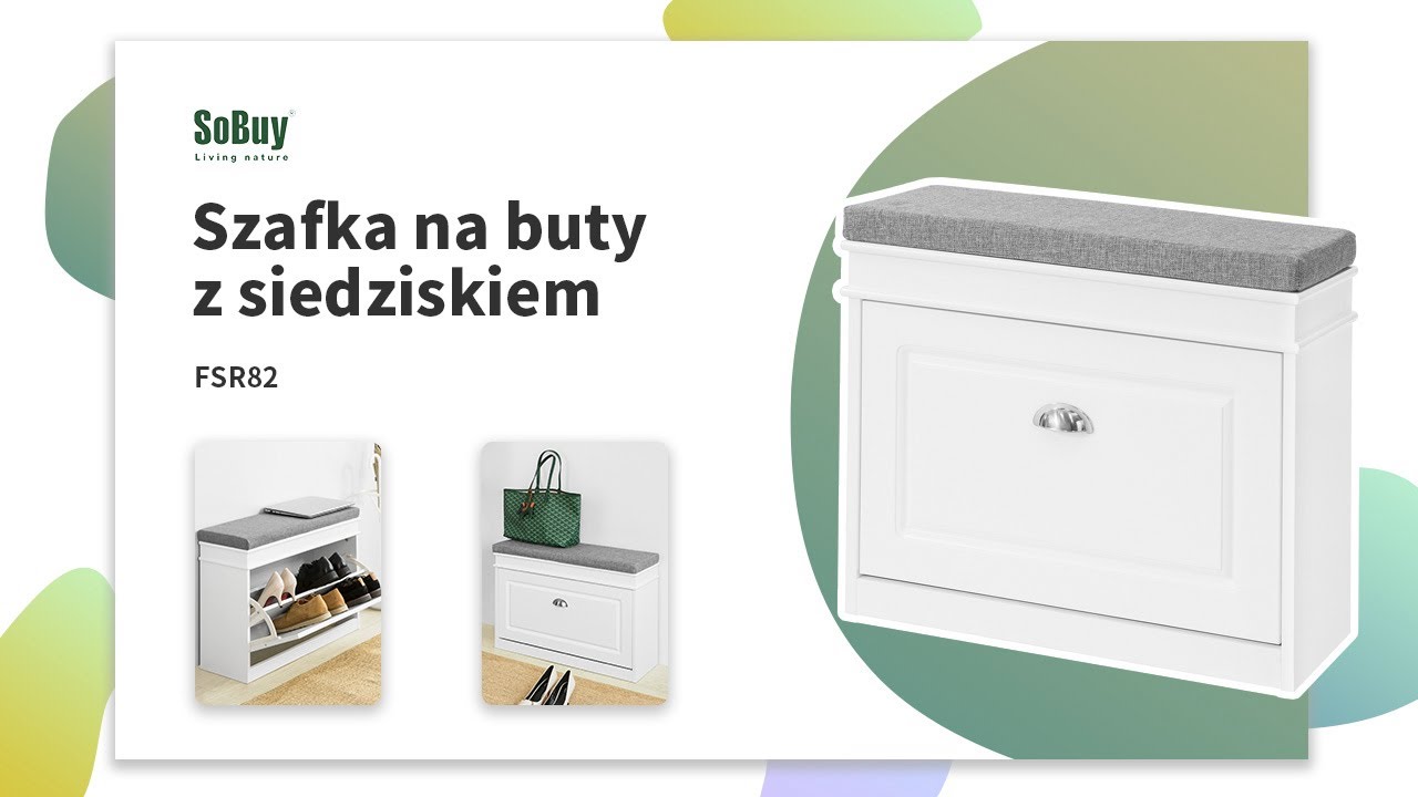 Watch Sobuy Szafka na buty z siedziskiem | Ławeczka do ćwiczeń | Półka na buty | Ławka na buty | FSR82-K-W now Sobuy Szafka na buty z siedziskiem | Ławeczka do ćwiczeń | Półka na buty | Ławka na buty | FSR82-K-W
