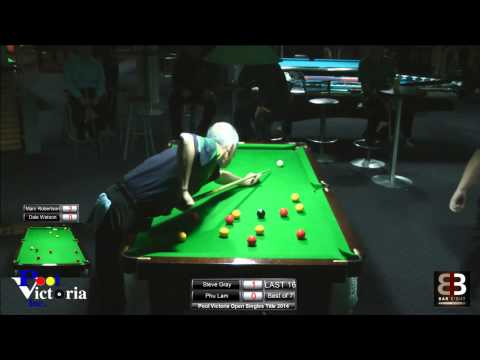 Pool Victoria State Singles Title 2014 Last 16 Steve Gray v Phu Lam