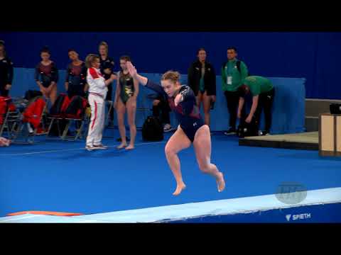 Mc DONALD Ashley (USA) W - 2019 Trampoline Worlds, Tokyo (JPN) - Qualification Tumbling R2