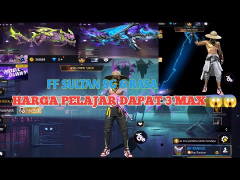 REVIEW DAN JUAL AKUN FF 3 MAX FULL SULTAN HARGA PELAJAR😱😱ADA SPATU JORDAN