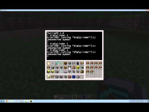 Computercraft - Shape Digging [4] - Cylinder complete!