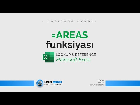 #1dəqiqədəöyrən AREAS FUNKSİYASI | Lookup & Reference