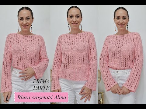 Bluza Alina - PRIMA PARTE #bluzacrosetata #crosetamimpreuna